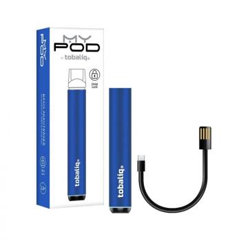 Preview: Tobaliq MyPod Basis Akkuträger "Elektric Blue" inkl. USB-Ladekabel